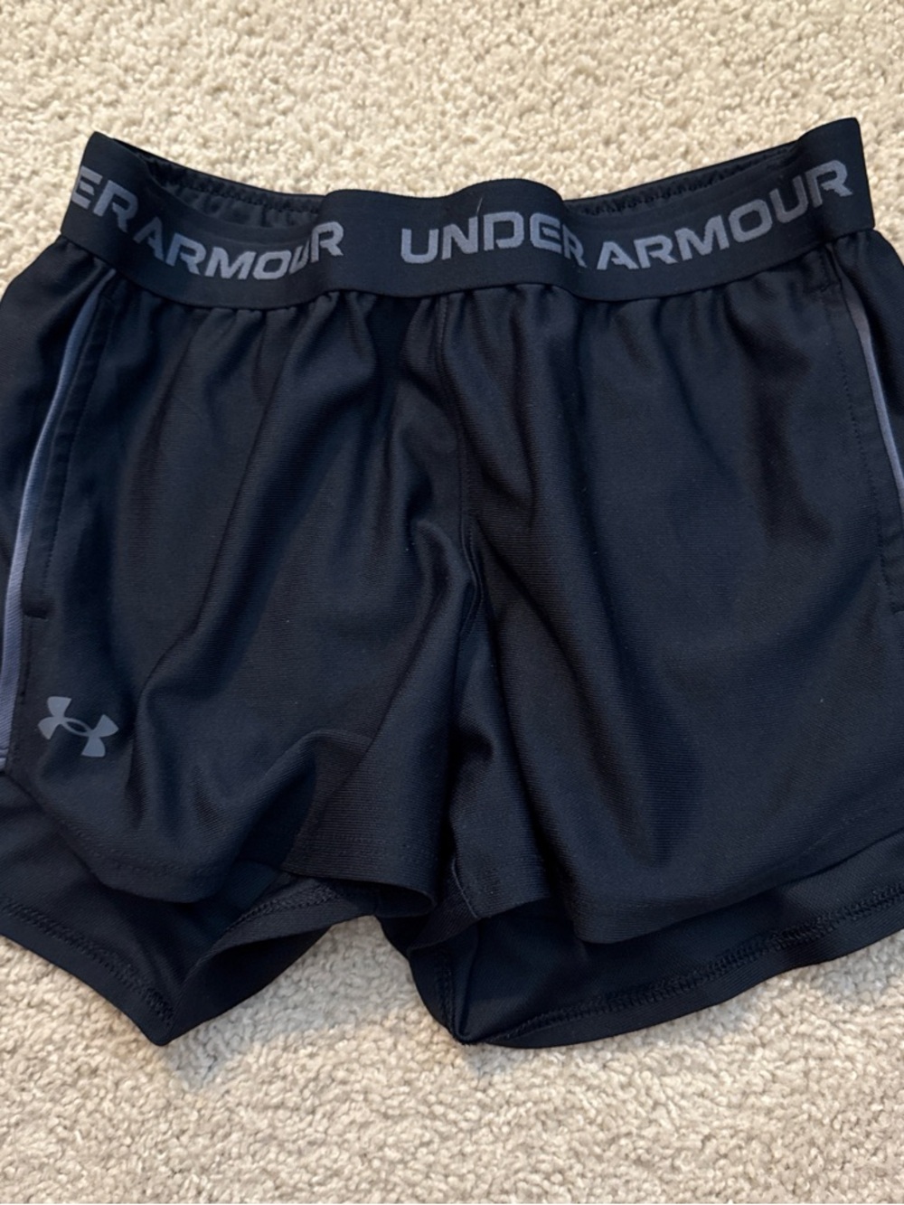 Under Armour Women's Black Performance Running Shorts
